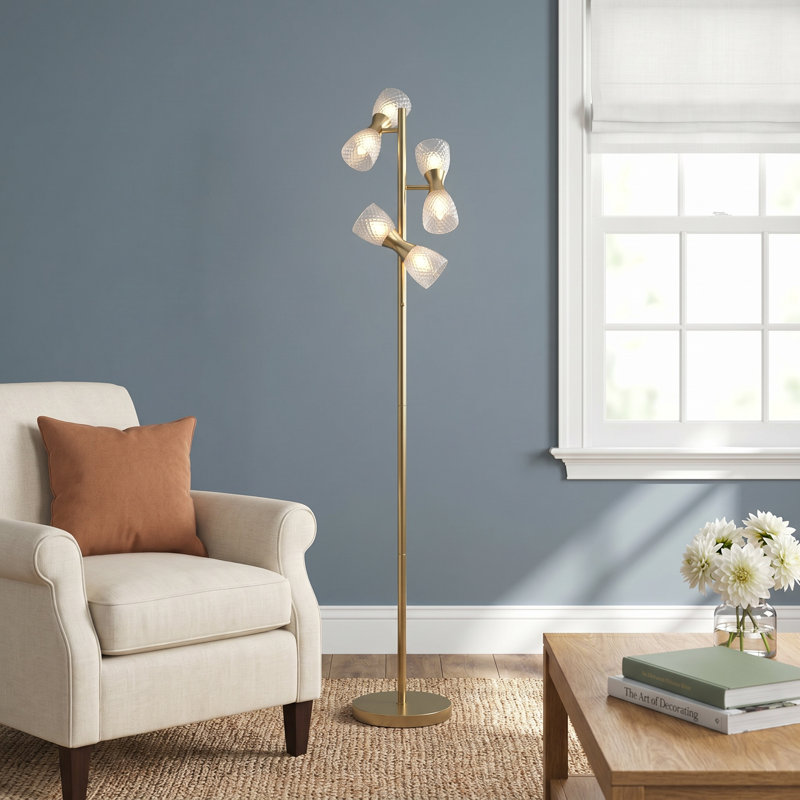 Roselyn Charli 64.75" Tree Floor Lamp