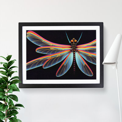 Chrome Dragonfly - Framed Print