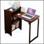 Bureau pliant en bambou, conception pliable pour les petits espaces, bureau d'ordinateur avec rangement caché, style Mid-Century pour le bureau à domicile et la chambre à coucher