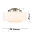 Franklin Restoration - Lainee - 1 mini-luminaire suspendu à tige inclinable 12 po - ampoule non incluse -313034517-313034515-313034537