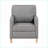Recliners Traditional Push Back Reclining Chair, Slate Gray Fabric | Solid Wood Frame | 1pc