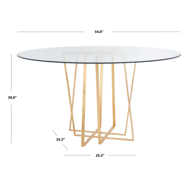 Scotty Round Glass Dining Table