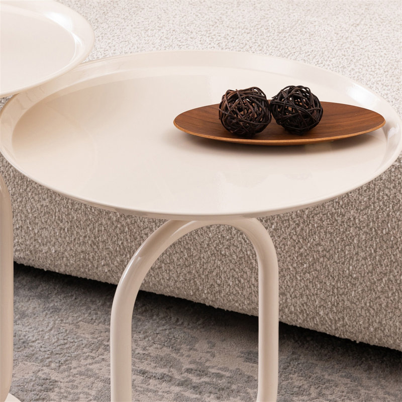 Table de bout en métal en forme de lanterne, petite table d'appoint ronde pour le salon, table d'appoint moderne pour cocktail