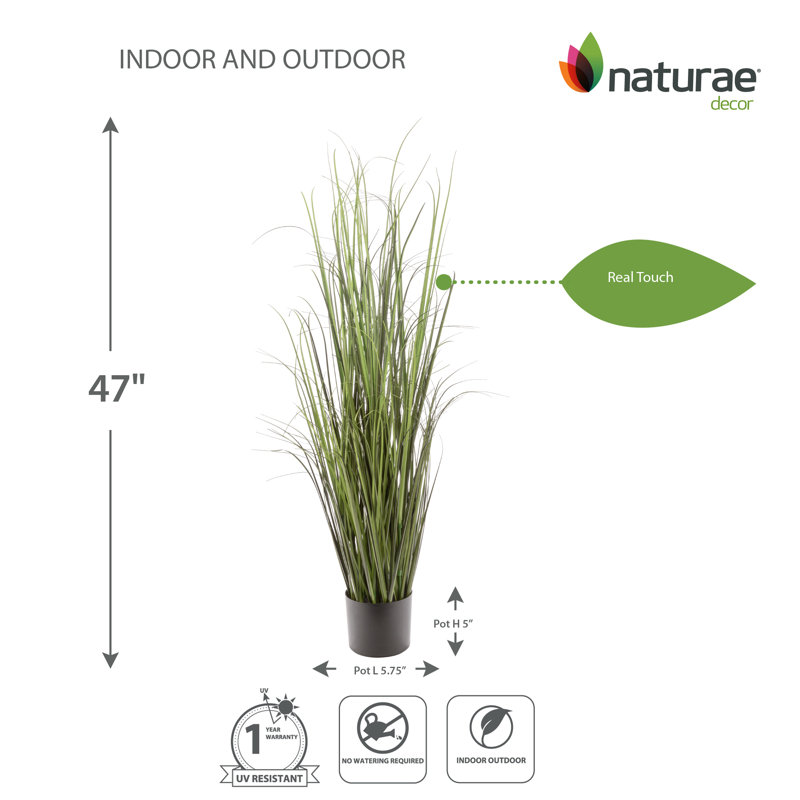 Herbe zébrée artificielle 47 po