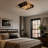 18.5" Industrial Steampunk Flush Mount Vintage Ceiling Light