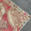 Tapis rétro en laine anatolien turc pour le salon au design rose décoratif