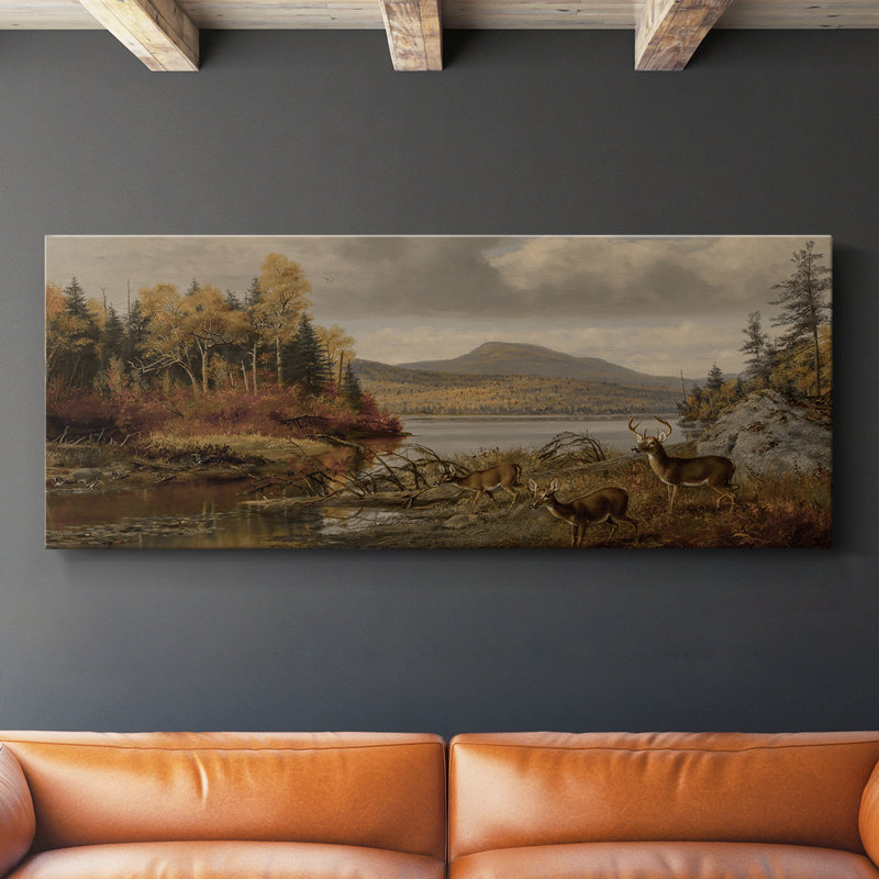 Série paysage - DCCXCII - Toile tendue avec châssis - Prêt à accrocher, H 12 po x l 30 po