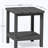 Outdoor Small Square Side Table Patio End Table With 2 Layer, - Grey