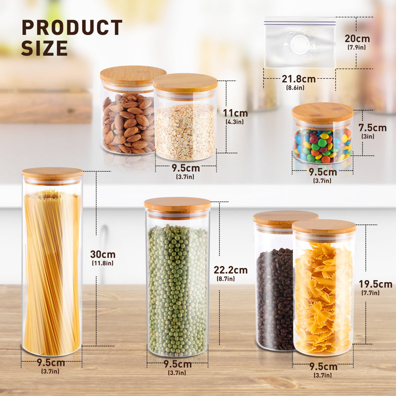 Pot de rangement multifonctionnel 7 pièces