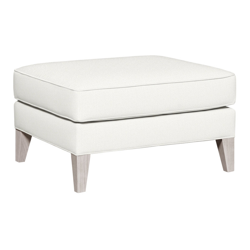 Burlingame Ottoman, Kempsey Sheepskin, Dove Gray