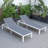 Marlin Modern Aluminum Outdoor Reclining Chaise Lounge - Weather-Resistant Sling Patio Chair for Poolside & Sunbathing-2070308402-2070308408