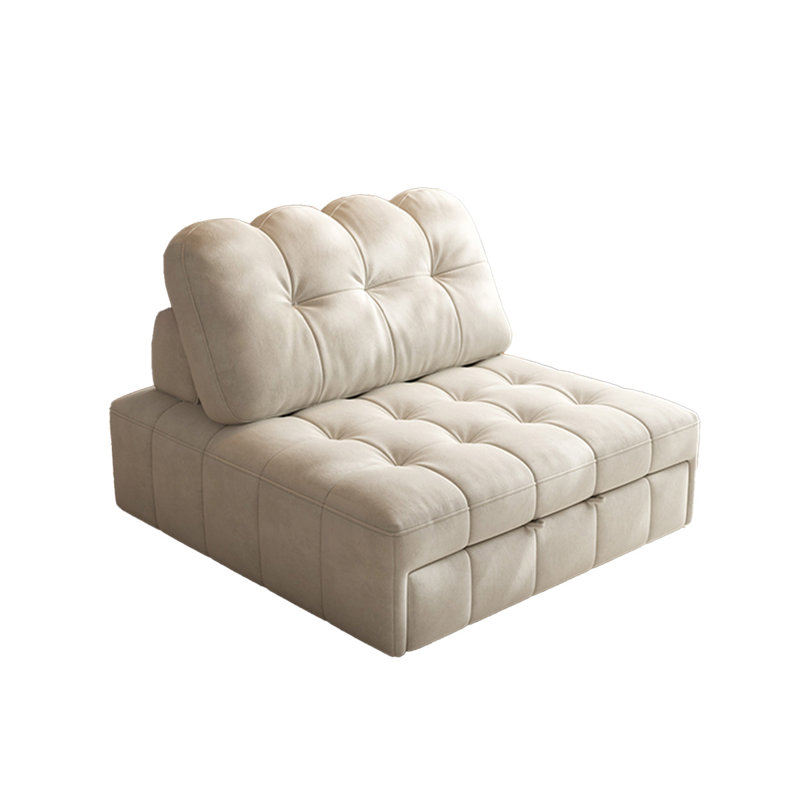 Canapé blanc modulaire en chenille