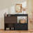Extendable & Rotating Shoe Cabinet With 1 Drawer, 90-Degree Corner Cabinet, Multifuctional Storage Combination Cabinet For Living Room, Hallway, Entryway