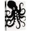 «Black and White Octopus Art», reproduction d'art sur toile encadrée-1370657141-1370657151