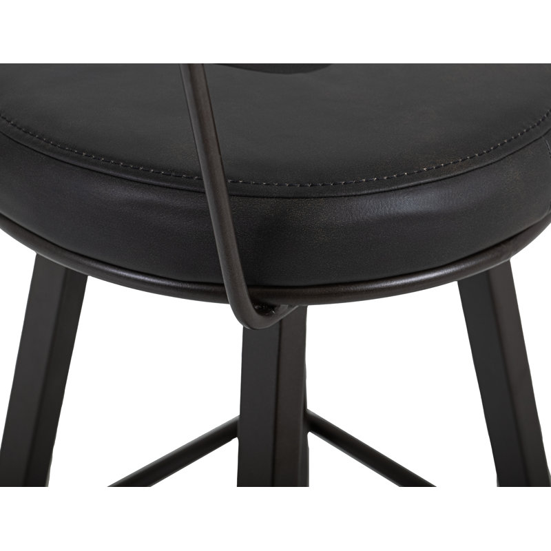 Tabouret de bar avec siège rembourré, Tabouret de comptoir (siège d'une hauteur de 24 p