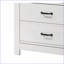 Commodes | Commode blanche moderne 5 tiroirs 31 po Cassini | Blanc | Bois d'ingénierie