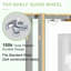 Portes coulissantes intérieures en verre givré coulissant 10-Lite-118327313-118327315