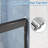 56"-60"W X 58"H Semi-Frameless Shower Door - 6Mm Tempered Glass, Adjustable Aluminum Frame, Towel Bar Handle & Explosion-Proof Film-114516612