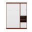 Lit escamotable simple avec armoire murale