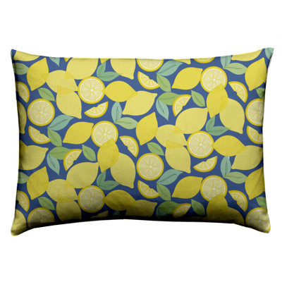 Alata Floral Rectangular Throw Cushion