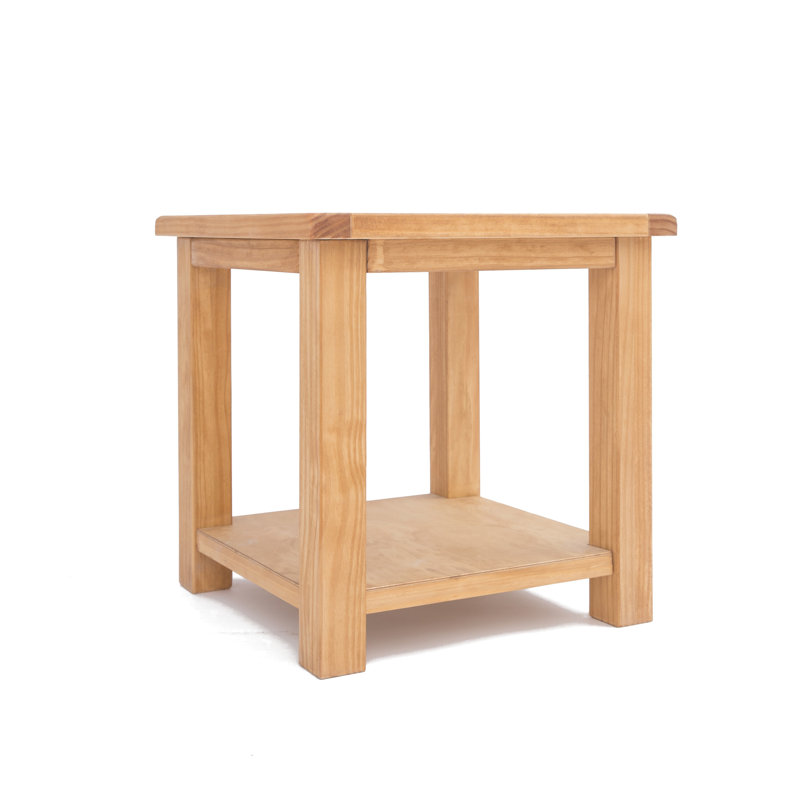 Abordale End Table, Waxed
