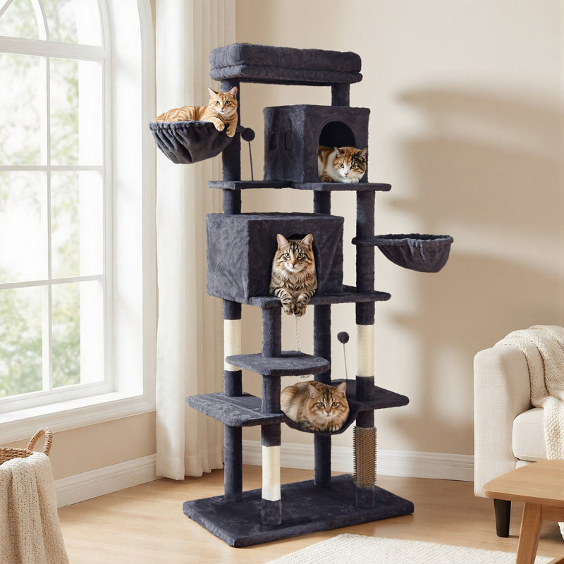 176 H Cat Tree, Grey