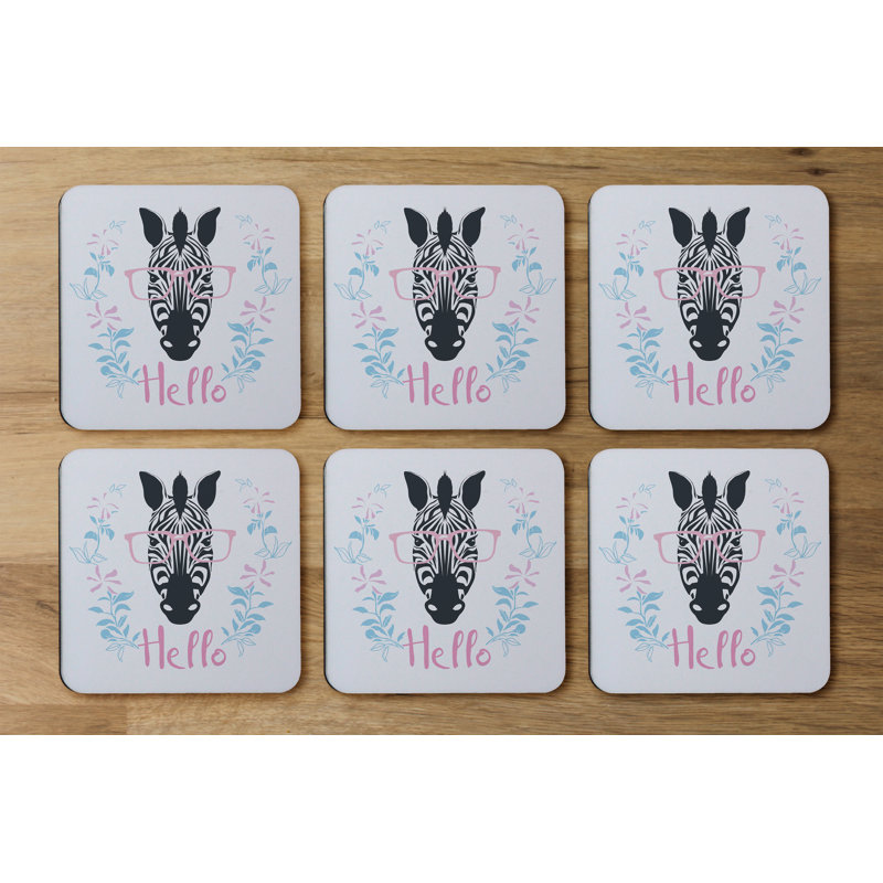 Square 6 Piece Coaster Set