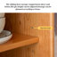 Buffet scandinave tout en bois massif