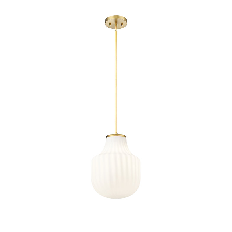 Luminaire suspendu 1 lumière Burstyn, Or