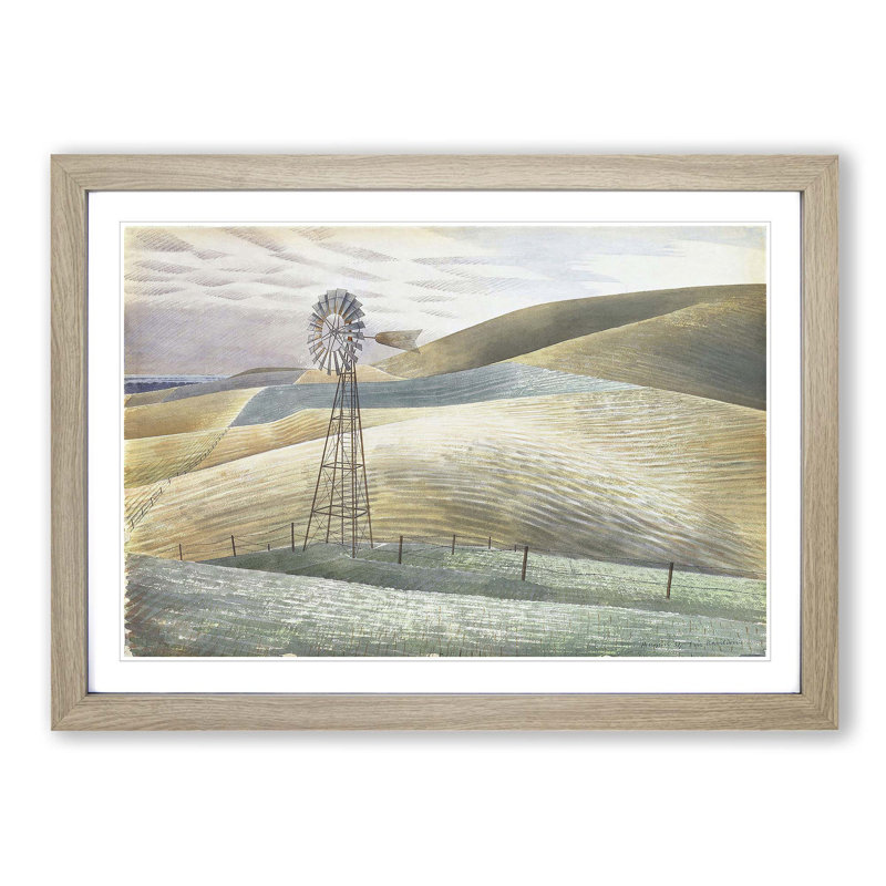 Eric Ravilious - Single Picture Frame Print, Oak