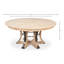 Tower Round Solid Oak Dining Table-1187933853