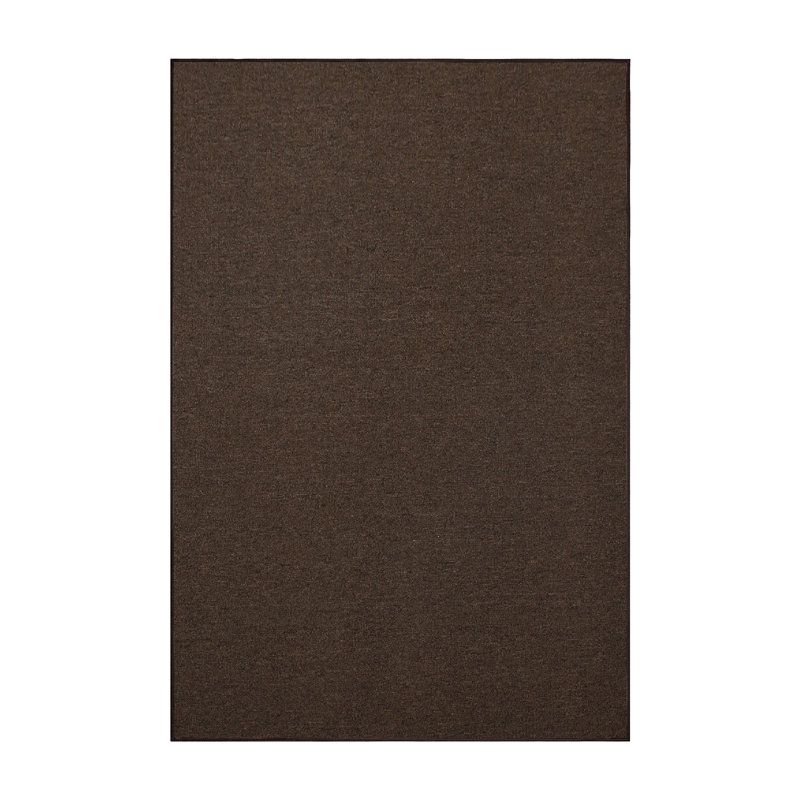Tapis moderne intérieur / extérieur - chocolat, Rectangle 4 pi x 6 pi