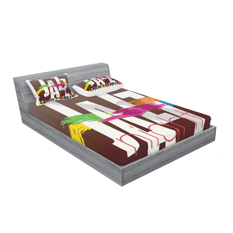 Microfiber Sheet Set, Queen Sheet Set with Fitted Sheet