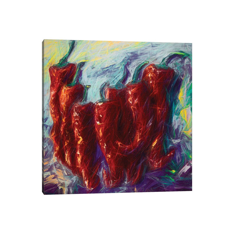 The Essence Of Jalapeno by OLena Art - Wrapped Canvas Print, 30.48 cm H x 30.48 cm W