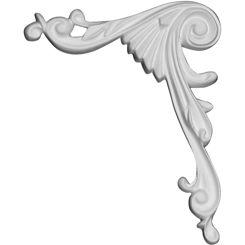 Loera 5.88'' H x 4.75'' W x 0.88'' D Urethane Onlay Scroll