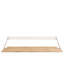 Ribbon Oak Solid Wood Floating Shelf-35994803