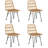 Badr Patio Dining Set with Square Table-405009135-405009132