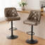 Tabouret de bar rotatif à 360 degrés en faux cuir avec coutures à boutons-116094306-116094309
