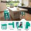 Tabouret de comptoir de cuisine Backless-778717213-773046084