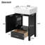 Meuble-lavabo 20,28 po avec lavabo en céramique-1098646763