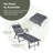 Ager Outdoor Metal Chaise Lounge