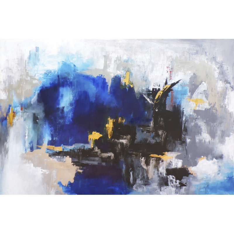 «Mi Ciudad» par Leticia Herrera - peinture sur toile tendue, H 20 po x l 30 po