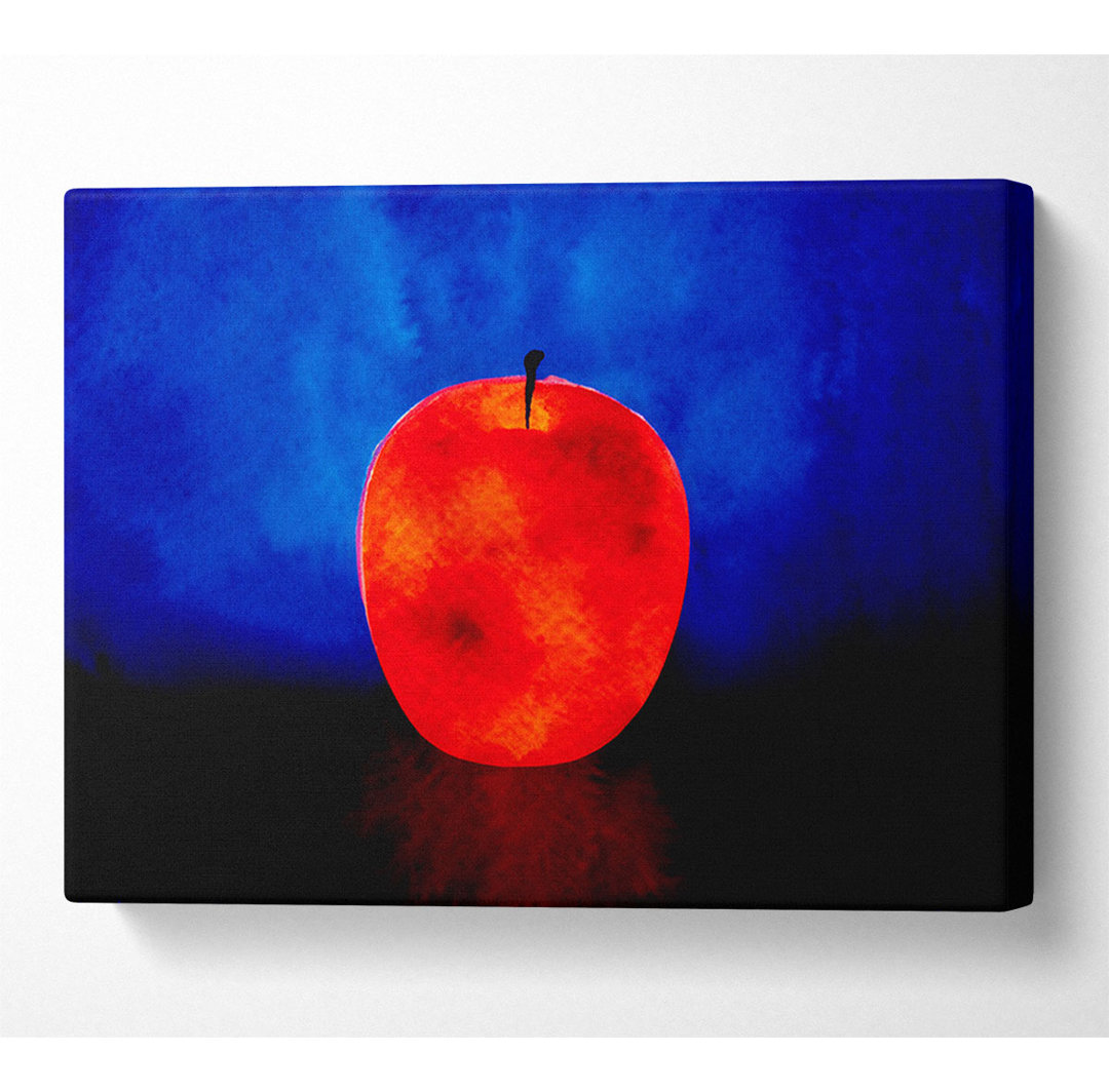 Kunstdruck Red Apple Glow auf Leinwand