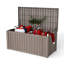 Boîte de rangement verrouillable en résine résistante à l'eau 150 gallons Yardgrace-121432500