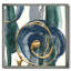 «Mettalic Indigo and Gold I», reproduction d'art sur toile-48300760-48300762
