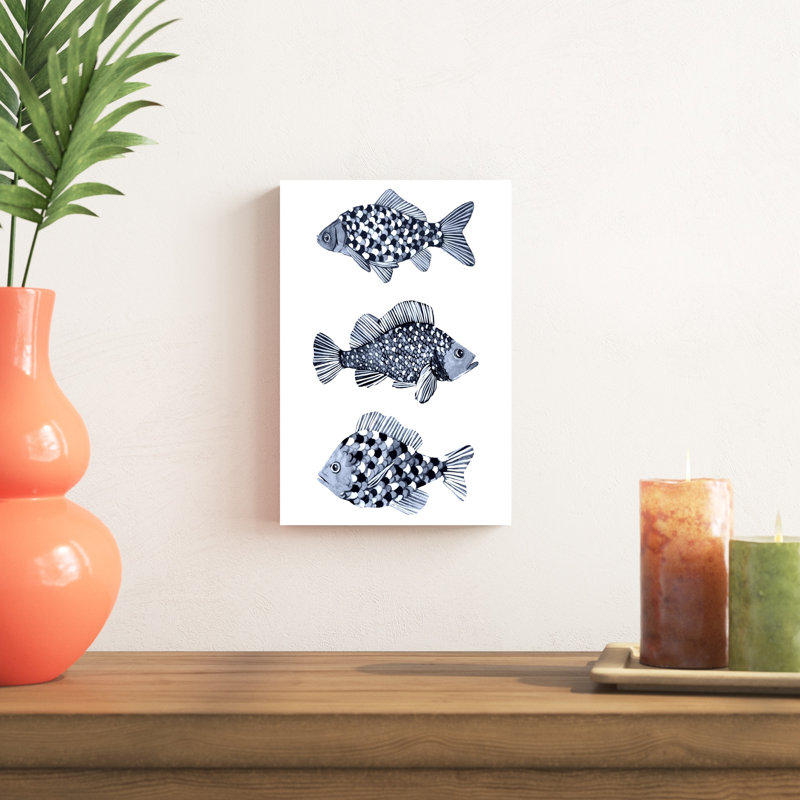 Poisson bleu II, H 12 po x l 8 po x P 1,25 po