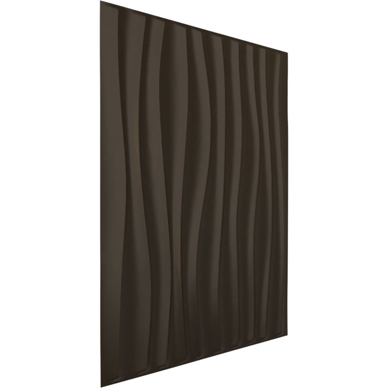 Panneau mural décoratif 3D Shoreline EnduraWall l 19 5/8 po x H 19 5/8 po, bronze foncé métallique (couvre 2,67 pieds carrés)