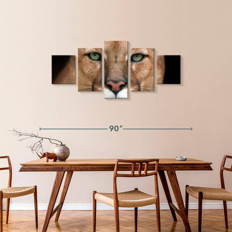 Staring Puma, 34" H x 74" W