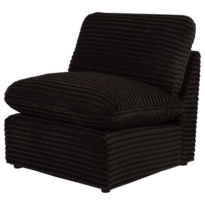 Fauteuil modulaire Collins brun chocolat