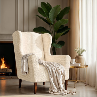 Housse extensible pour fauteuil à oreilles - Facile à nettoyer et durable - Collection Comfort